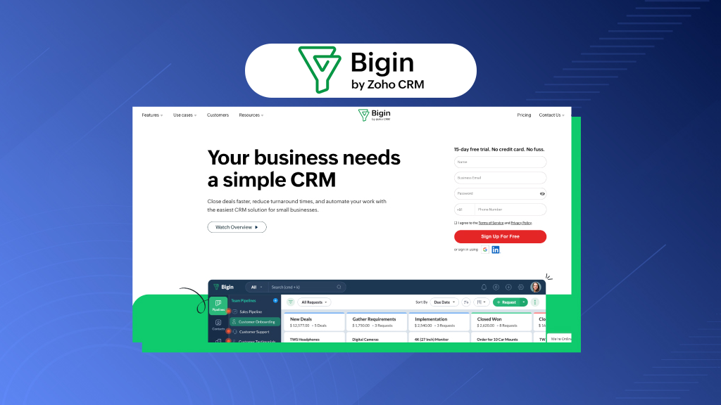 Bigin by Zoho CRM